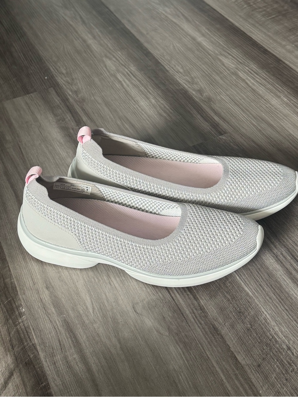 Vionic Kallie Women's Slip-on Knit Sporty Comfort Shoes 10 orthopedic metallic